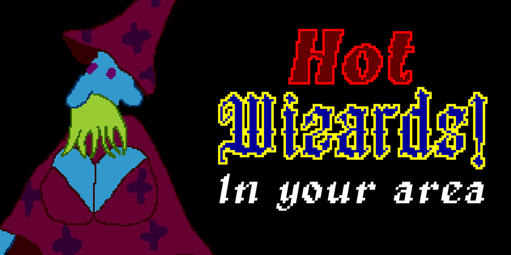 A fake advertisement for hot wizards in your area